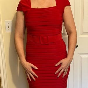 Red Nordstrom Adrianna Papell dress, NWT size 8.